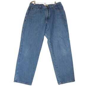 L. L. Bean Flannel Lined‎ Jeans Men's 38X32 Classic Straight Leg Workwear